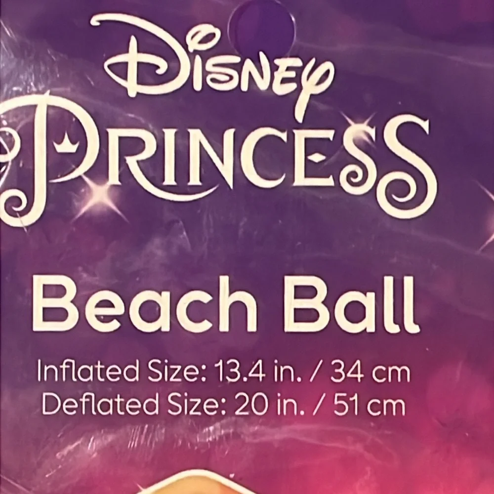 NEW Disney Princess Inflatable Beach Ball, Moana, Ariel, Mulan,